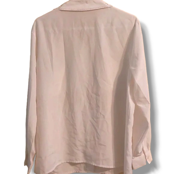 Vintage white long‎ sleeved blouse - Picture 2 of 6